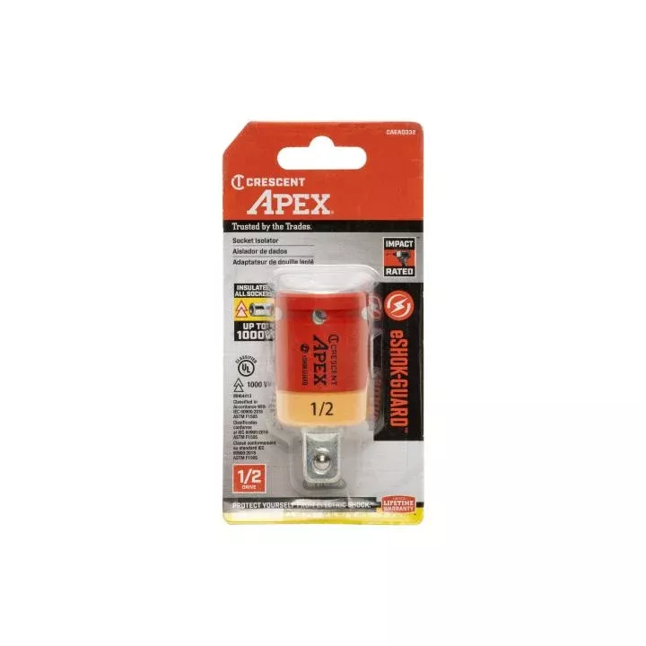 1/2" x 2-1/2" eSHOK-GUARD™ Socket Isolator CAEAD332 by Crescent