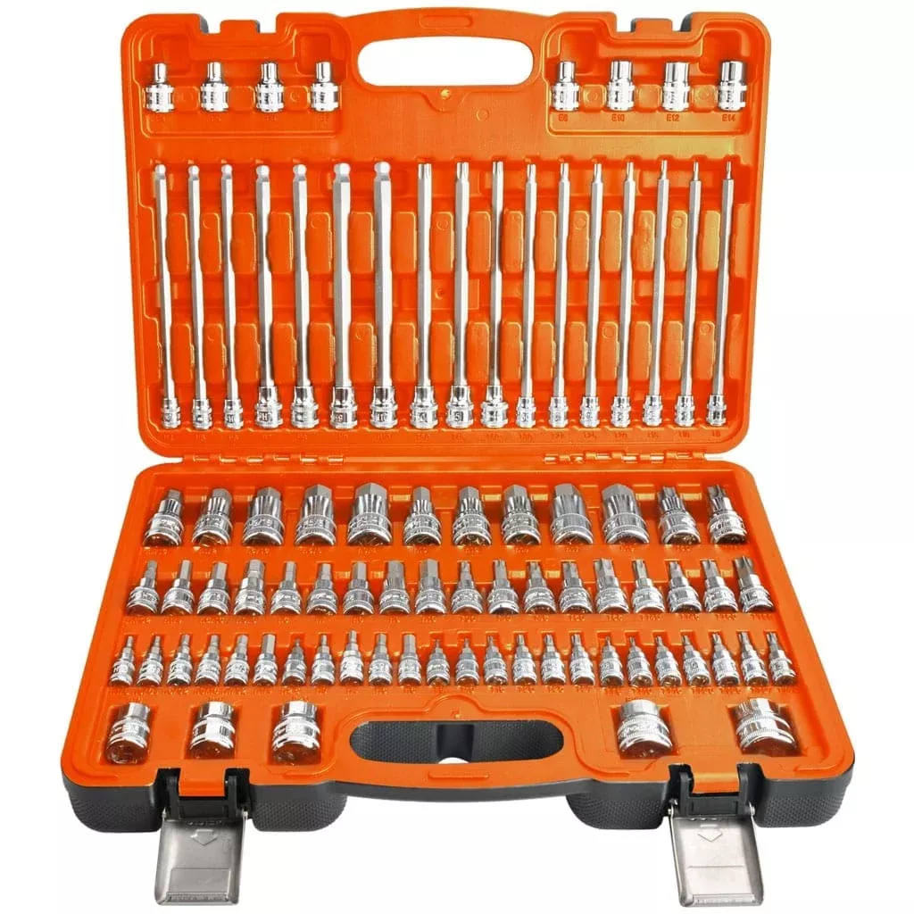 1/4" Drive, 3/8" Drive & 1/2" Drive Socket Bit Set Hex & Torx Metric/Sae 84Pce - SP39625 by SP Tools