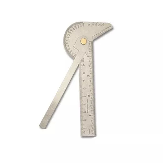 100mm 4" Stainless Steel Multi-Use Ruler & Gauge RNG/4 by Groz