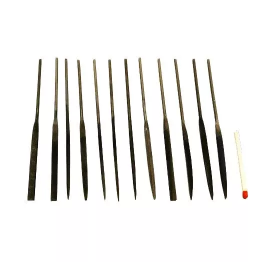 12pce 100mm Fine Needle File Set NF2-100 by Hardware for Creative Finishes