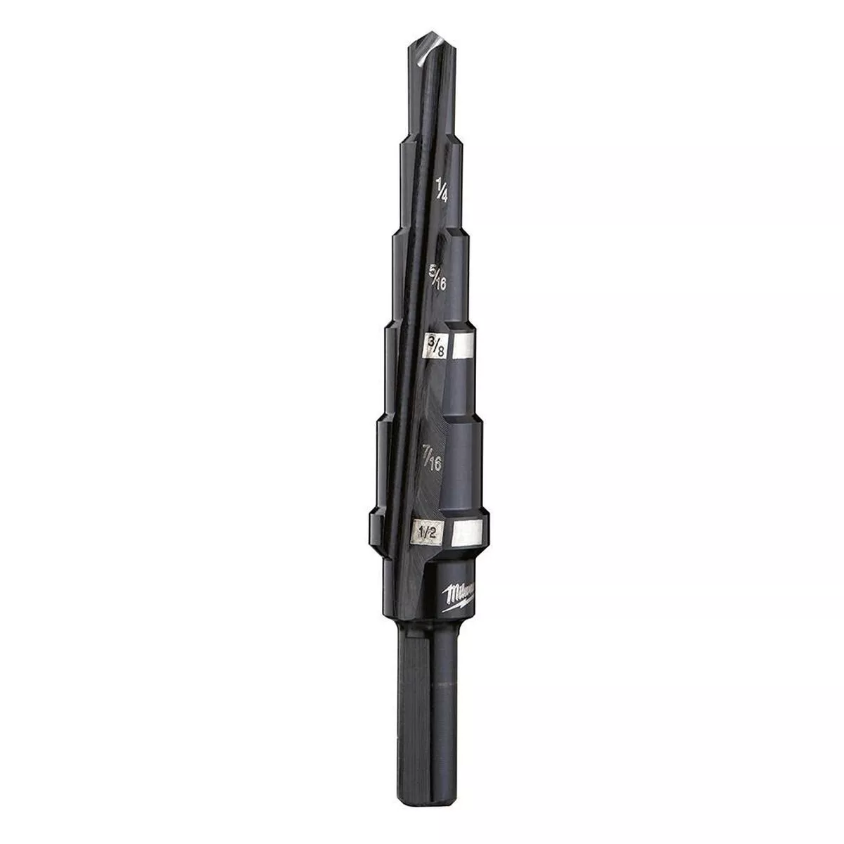 #2 Step Drill Bit, 3/16" - 1/2" by 1/16"