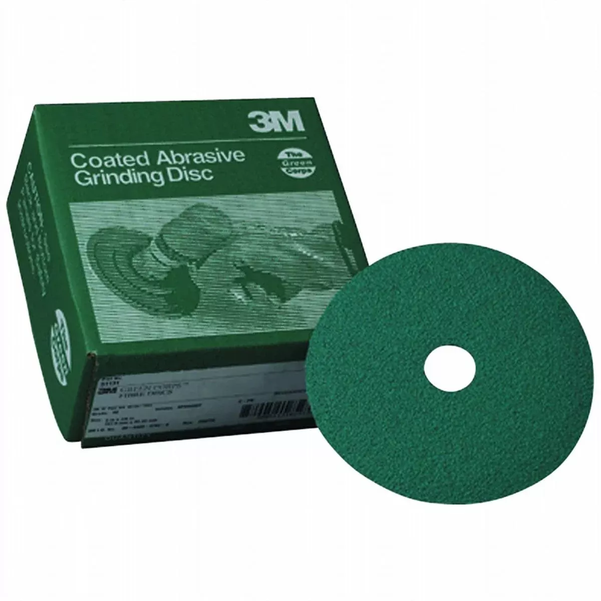 3M 1914 FIBRE DISCS GREEN CORPS 5" X 7/8" 36G 20/BOX