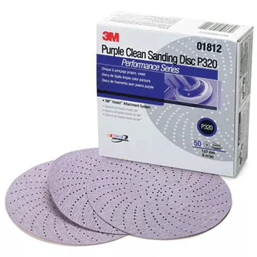 3M 6" Hookit Purple Clean Sanding Discs