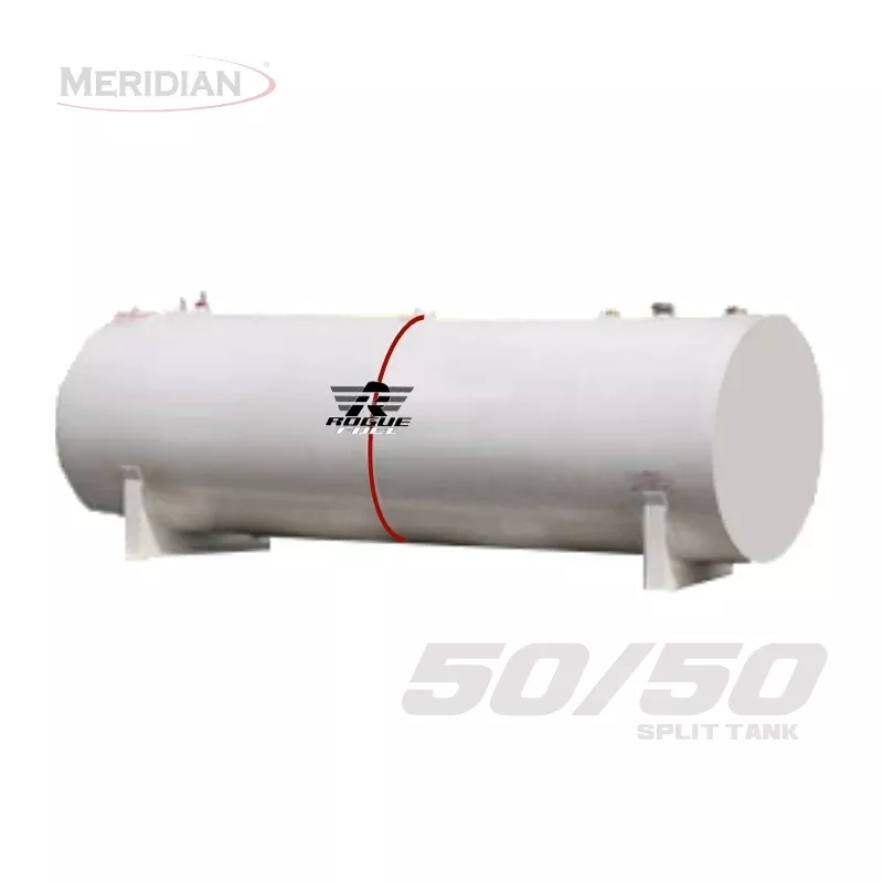 4,595 Litre/ 1000 Gallon Double Wall 50/50 SplitFuel Tank, Fully Welded Saddle - Model#: RF98109