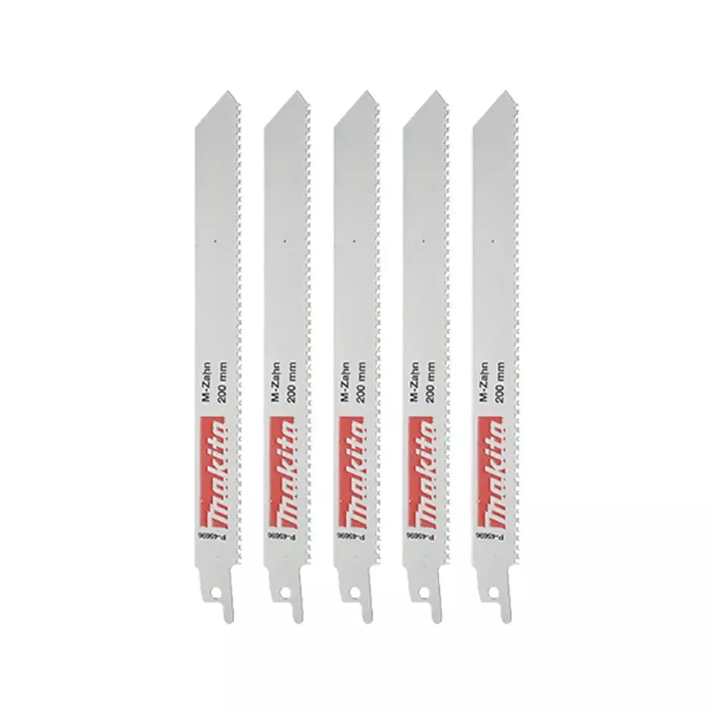 5Pce 200mm 16TPI M-Tooth Bi-Metal Recipro Blade P-45696 by Makita