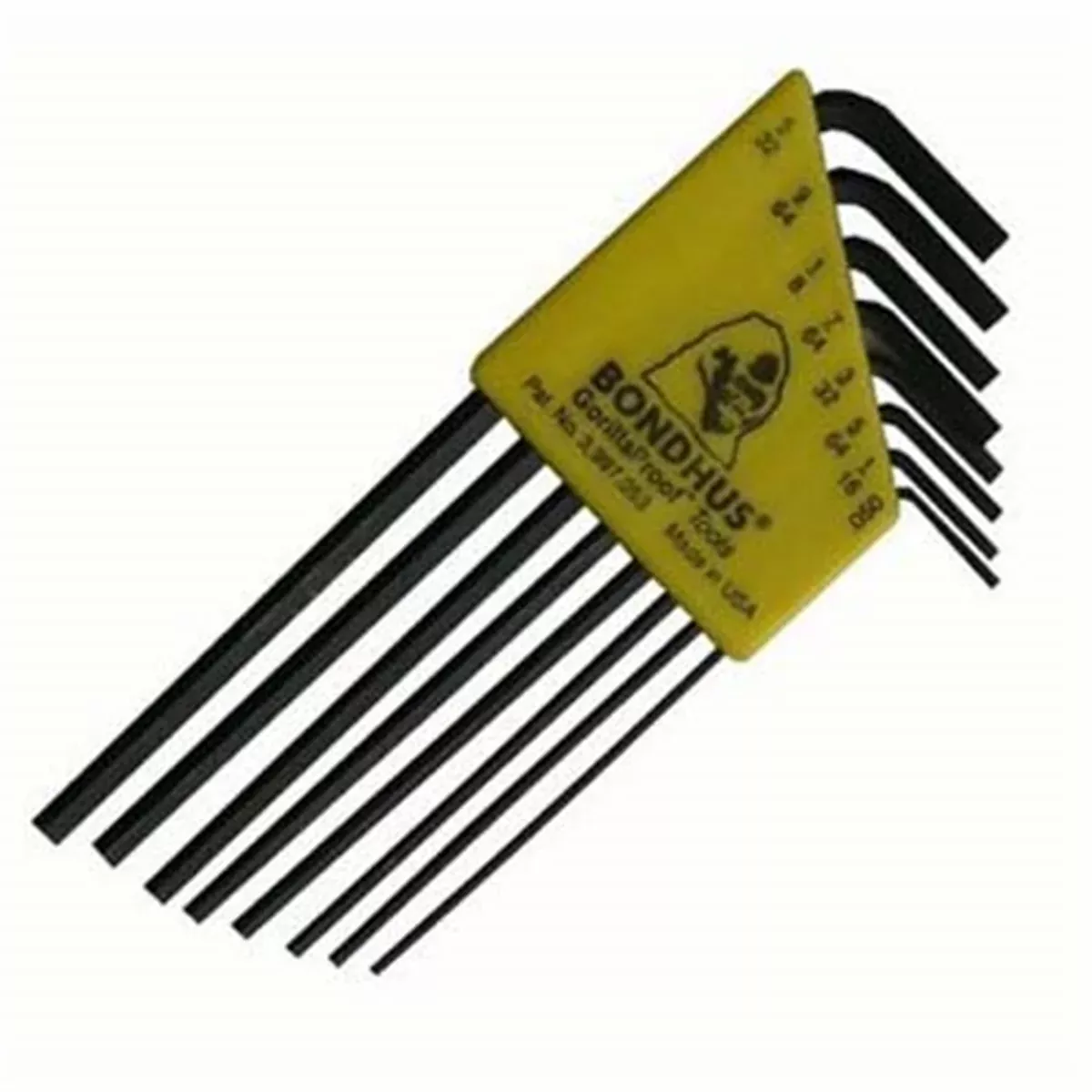 8pc Hex L-Wrenches .05-5/32" BND12132 Bondhus Corp.