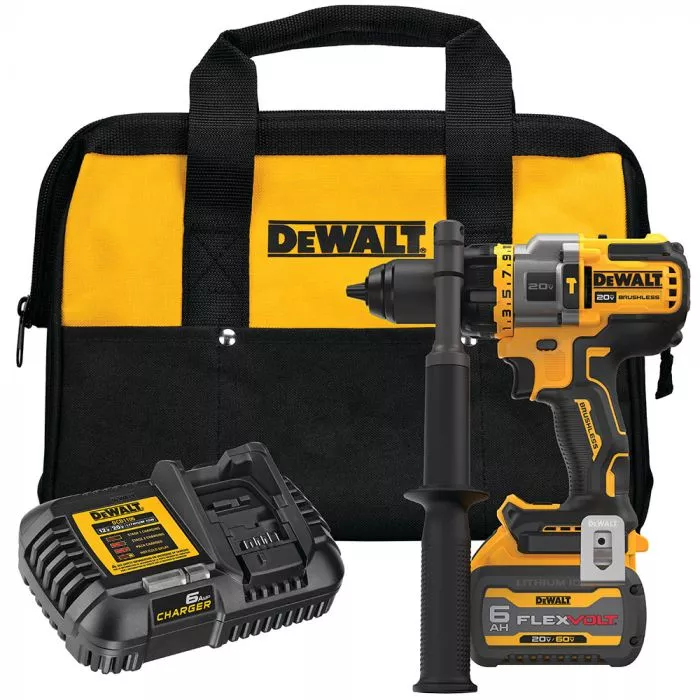DeWalt 20V MAX 1/2" Brushless Cordless Hammer Drill/Driver Kit Model#: DCD999T1