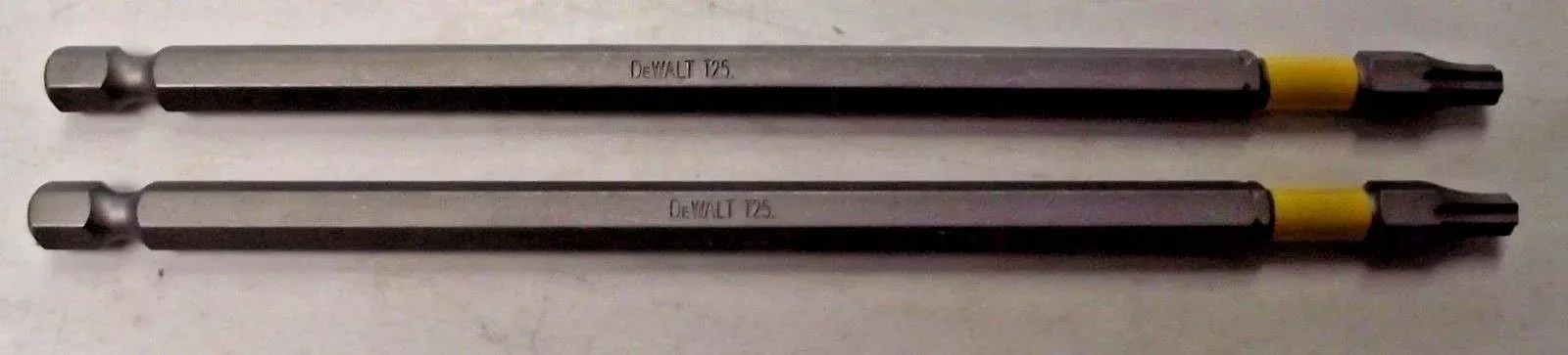 Dewalt DWA6TX T25 x 6" MAXFIT Torx Power Screw Bit Tip 2pcs