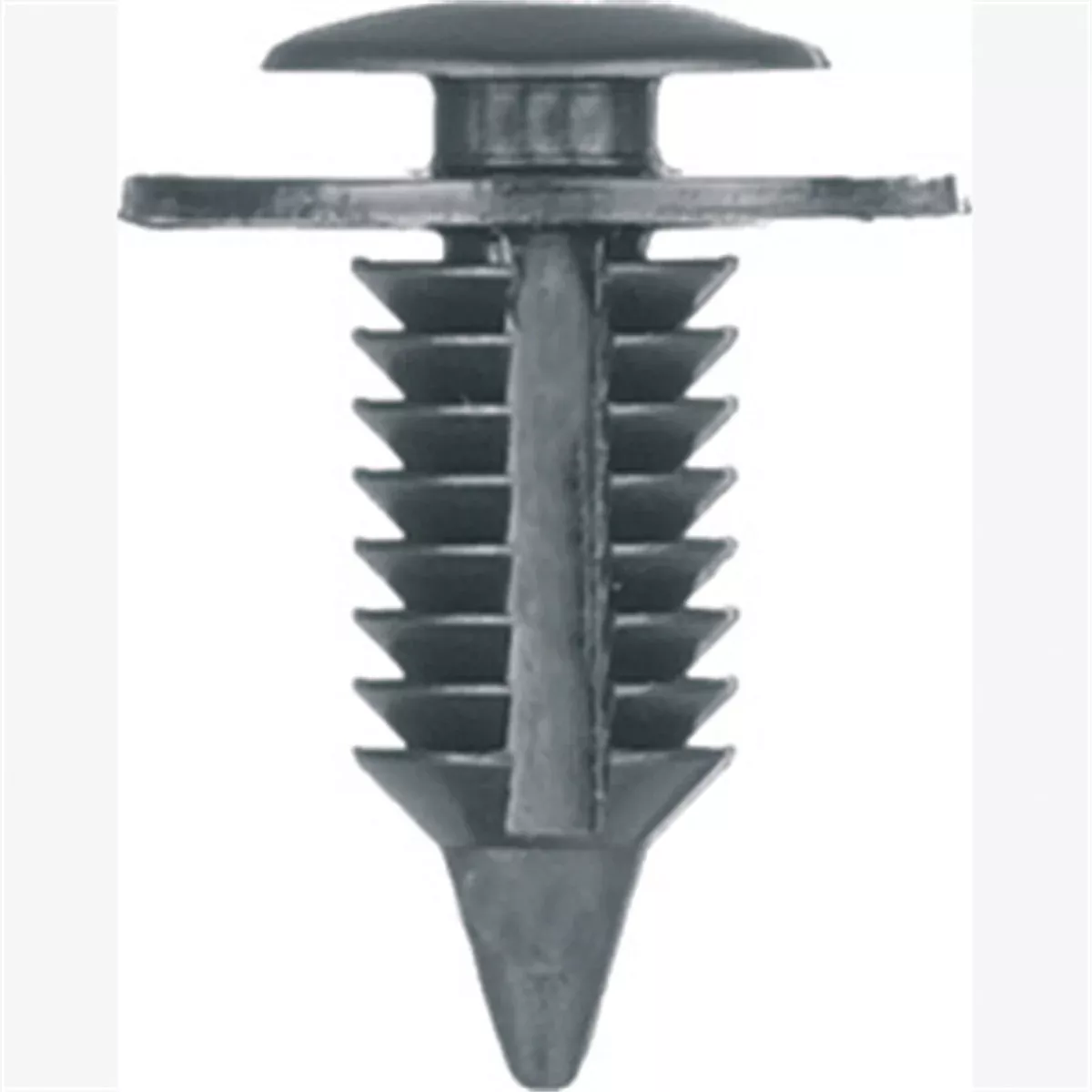 Door Trim Panel Retainers, Black Nylon, Size: 9/32" (7.1mm), Stem: 3/4", Head: 3/4", Qty: 100 ABD6045B Auto Body Doctor