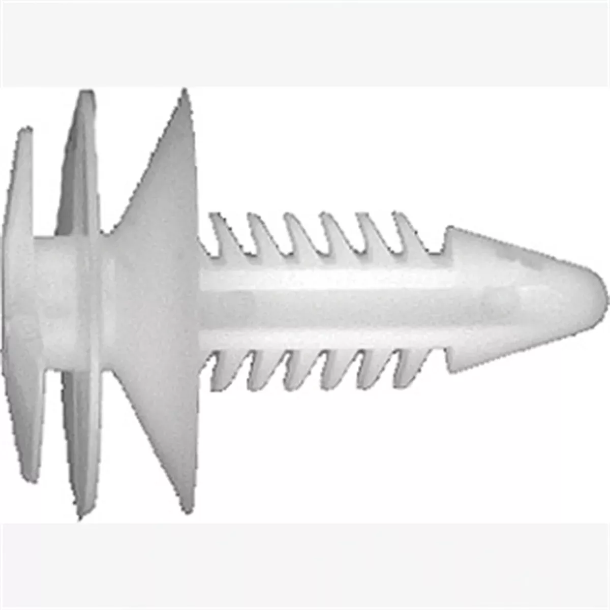 Door Trim Panel Retainers, Natural Nylon, Size: 1/4" (6.4mm), Stem: 3/4", Head: 3/4", Qty: 10 ABD6038 Auto Body Doctor
