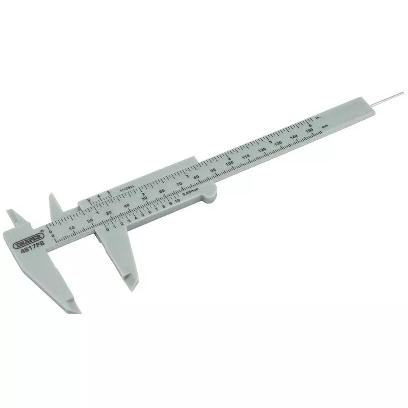 Draper Tools 0-150mm or 6" Plastic Vernier Caliper 73863