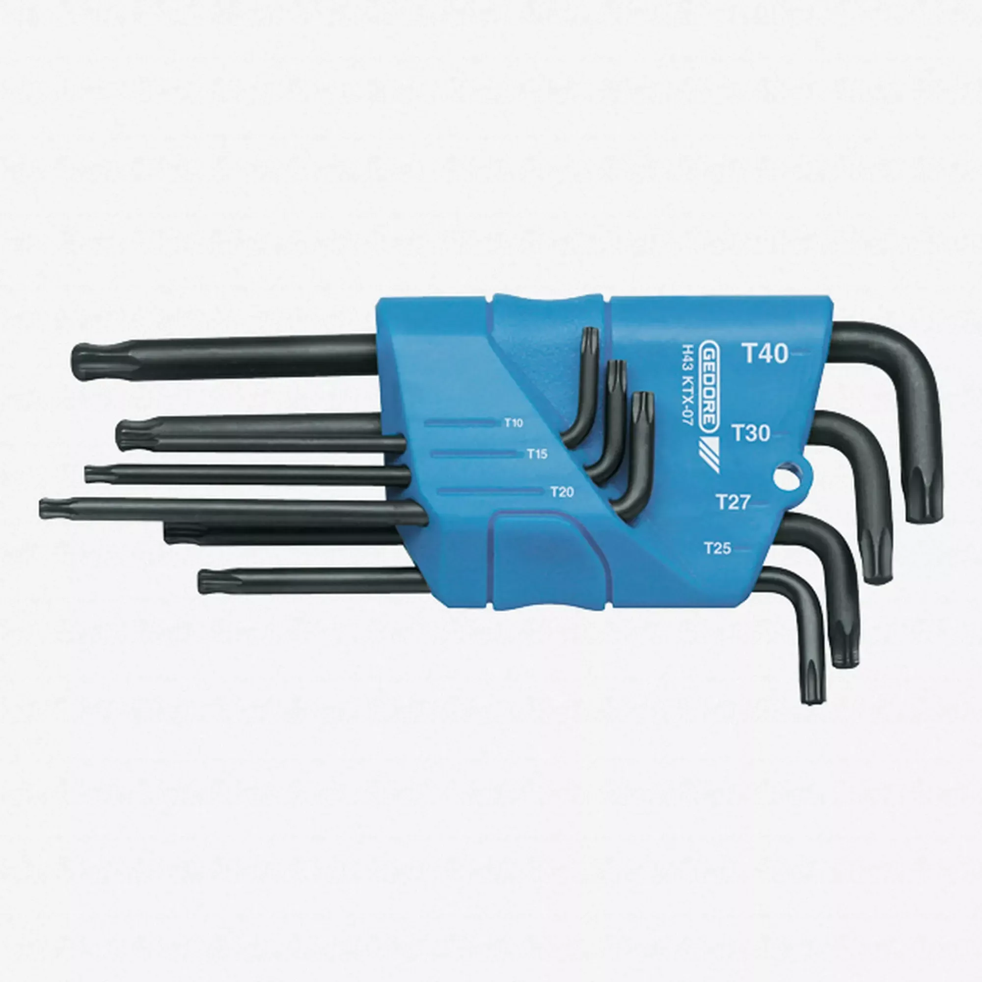 Gedore H 43 KTX-07 Cranked socket key set 7 pcs TORX T10-T40