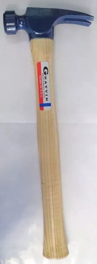 Grayvik 90141 19 oz. Milled Face Rip Hammer USA