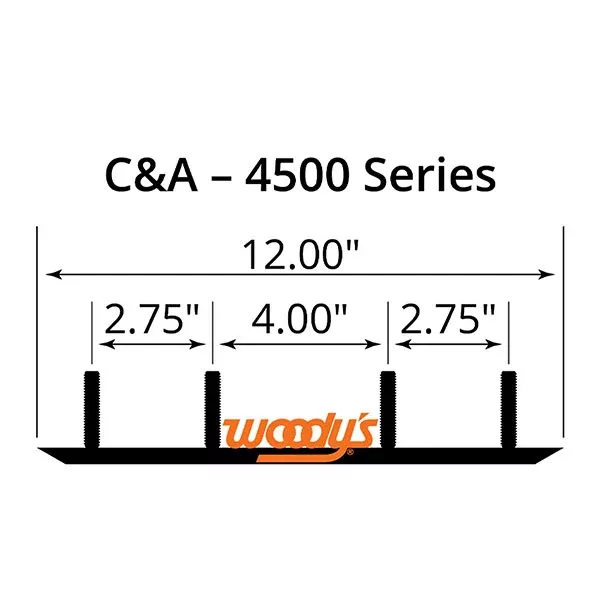 HARD WELD WEAR BAR C&SKI (HSC-4500)