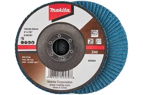Makita 100mm Flap Disc 36# Zirc Alu