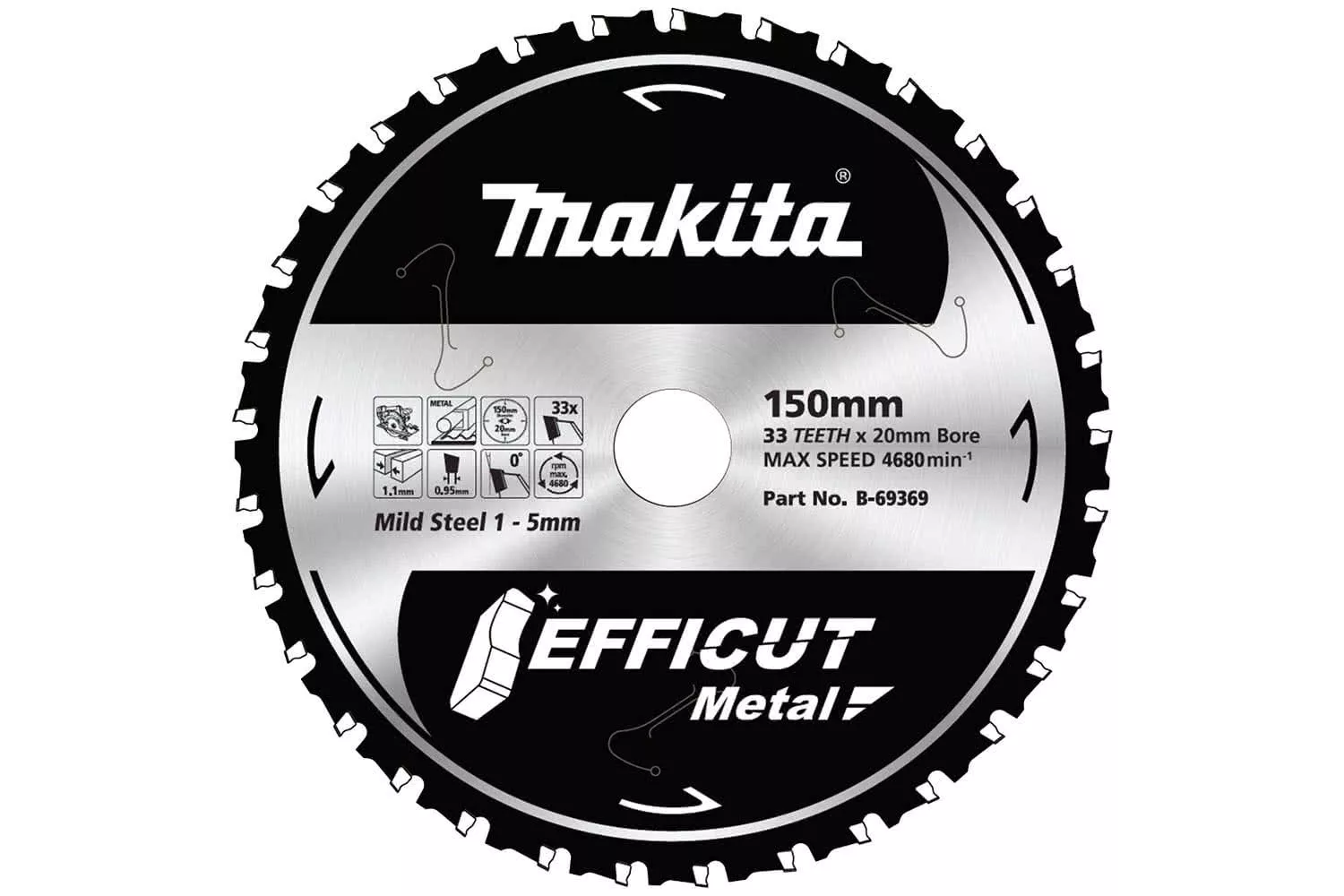 Makita Efficut Metal Cutting Blade 136 X 30T
