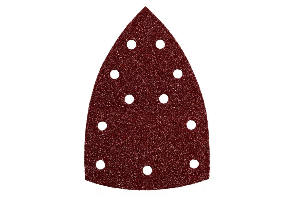 Metabo Triangle Hook & Loop Abrasive (With Holes) 10pce Assorted Set 625610000 suit FMS