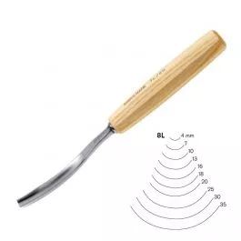 Pfeil #8L x 25mm Long Bent Gouge