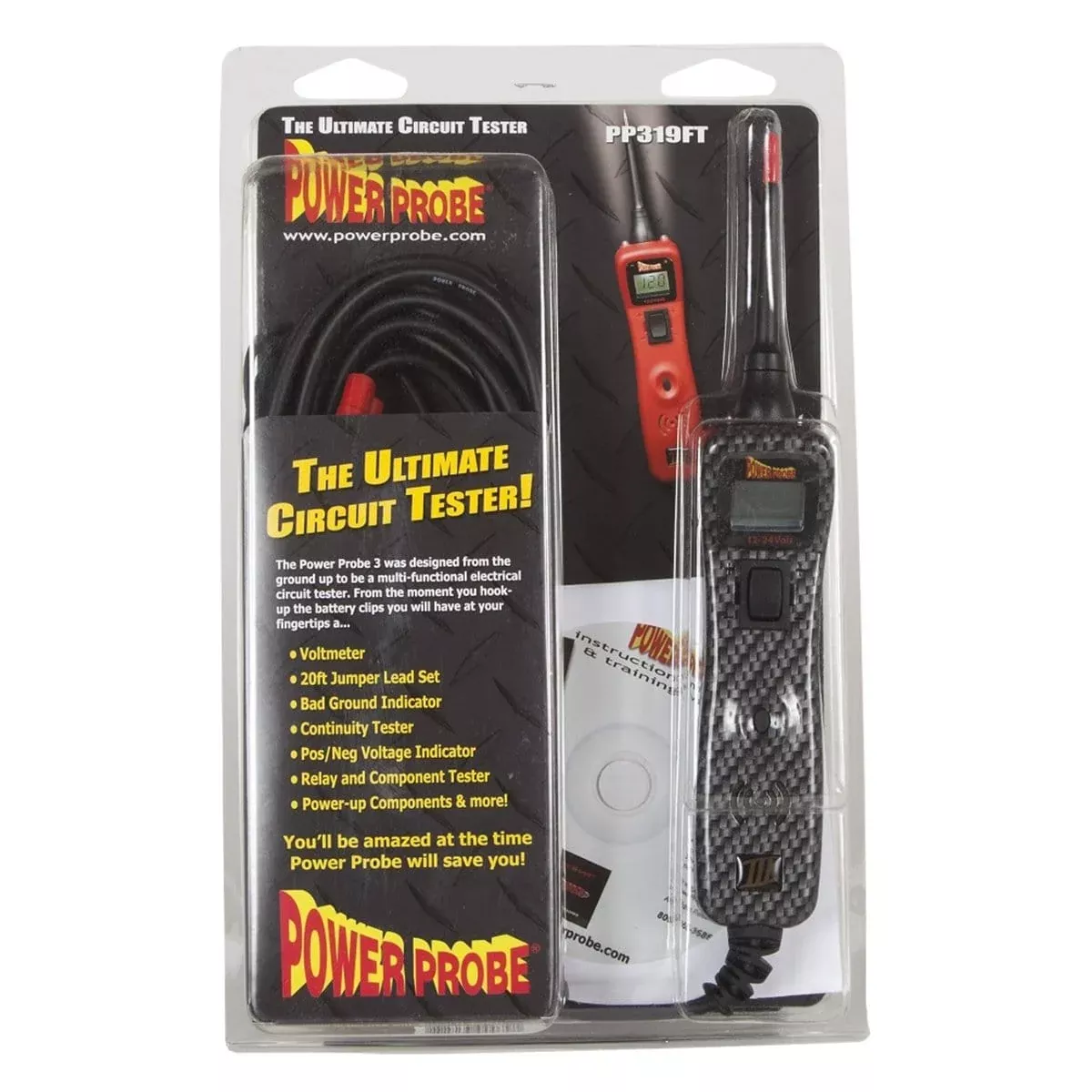 Power Probe tek PP3CSCARB Pp3 Clam Shell Carbon Fiber