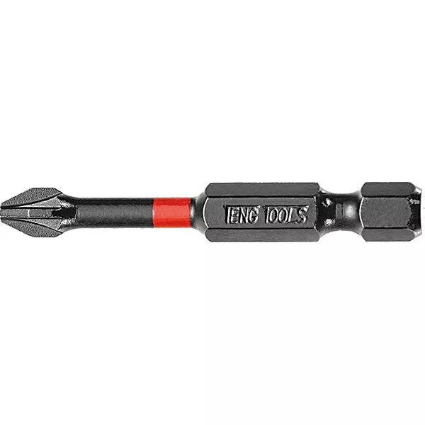 Teng 1Pc 1/4in Pz#2 Impact Screwdriver Bit 50mm