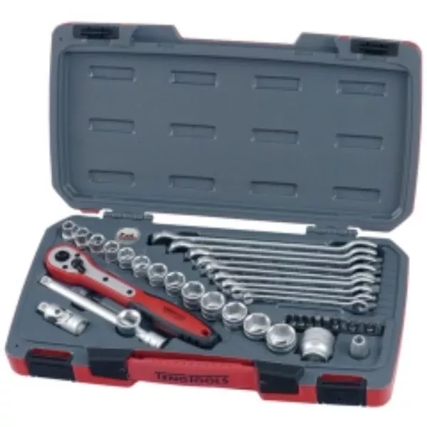 Teng 39Pc 3/8in Dr. Metric Reg. Socket & Spanner Set