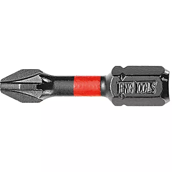 Teng 5Pc 1/4in Pz#3 Impact Screwdriver Bit 30mm
