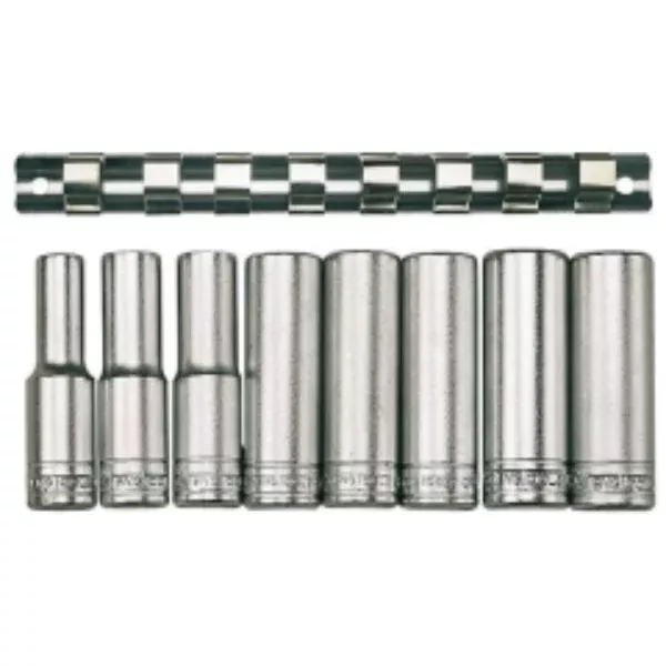 Teng 8Pc 1/2in Dr. Deep Socket Set 13-24mm 12Pnt