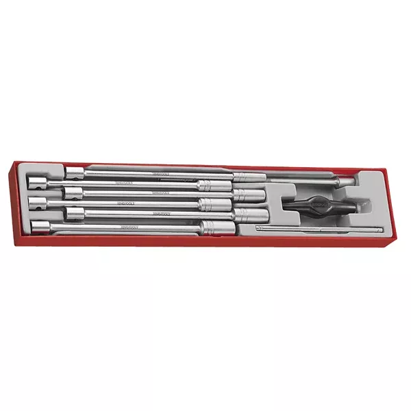 Teng 9Pc 3/8in Dr. Long Bar Socket Set - Ttx-Tray