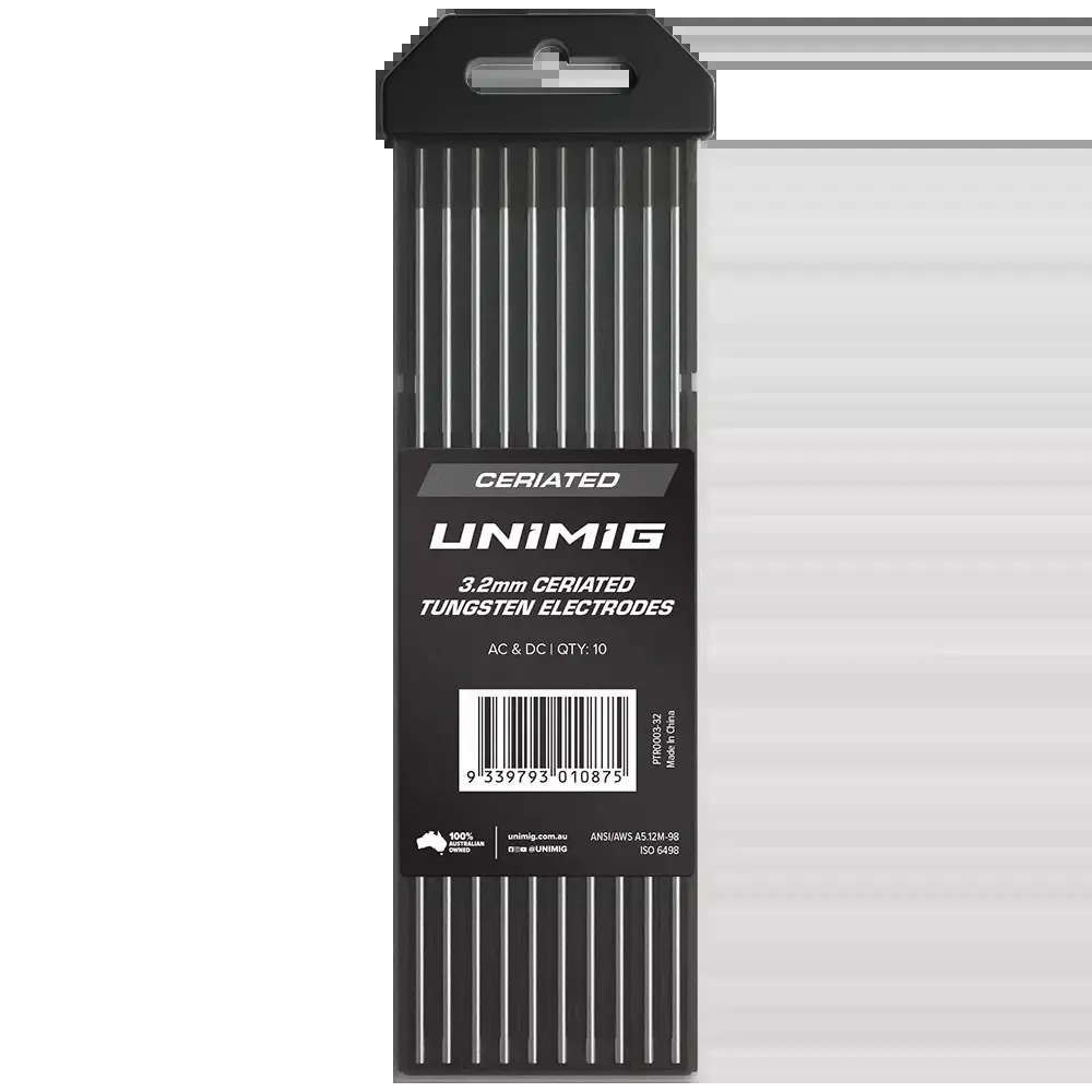 Unimig Ceriated Tungsten Grey 3.2Mm Qty 10 Ptr0003-32